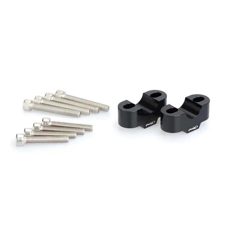 Puig 22Mm Handlebar Risers, 20Mm High, Silver 1