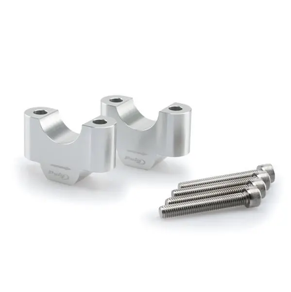 Puig 32Mm Handlebar Risers, 30Mm High, Silver 1