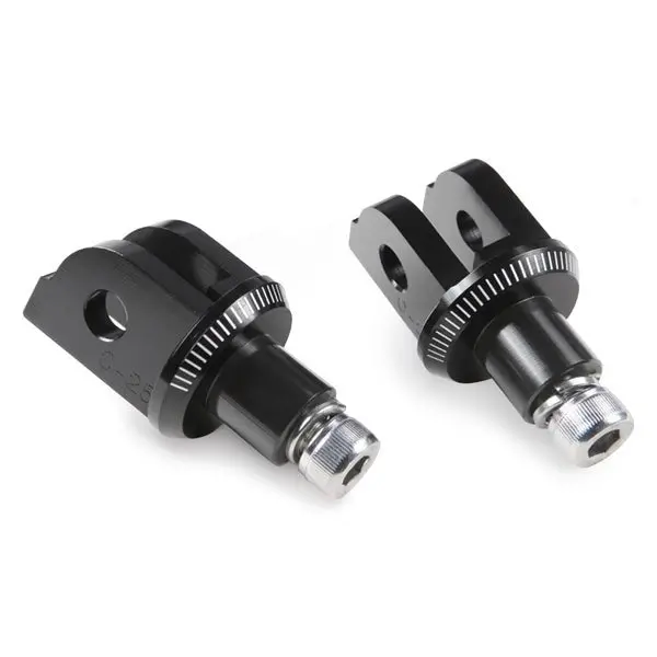 Puig Rider Footpeg Adapters (Honda) Black 1