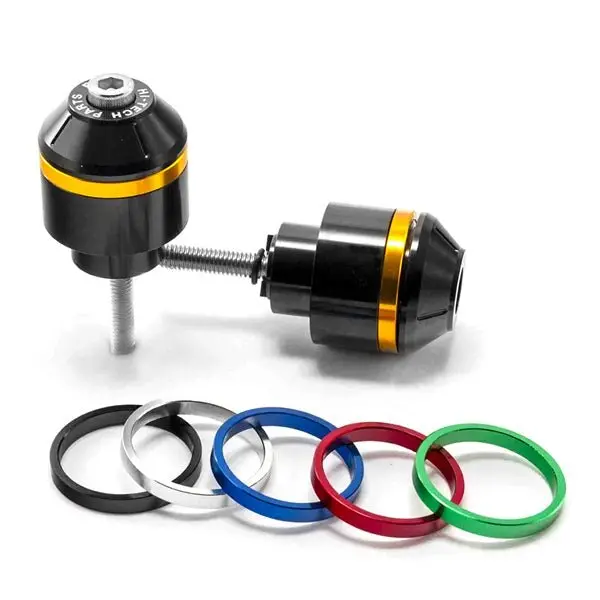 Puig Short Bar End With Rings (Honda) Black 1