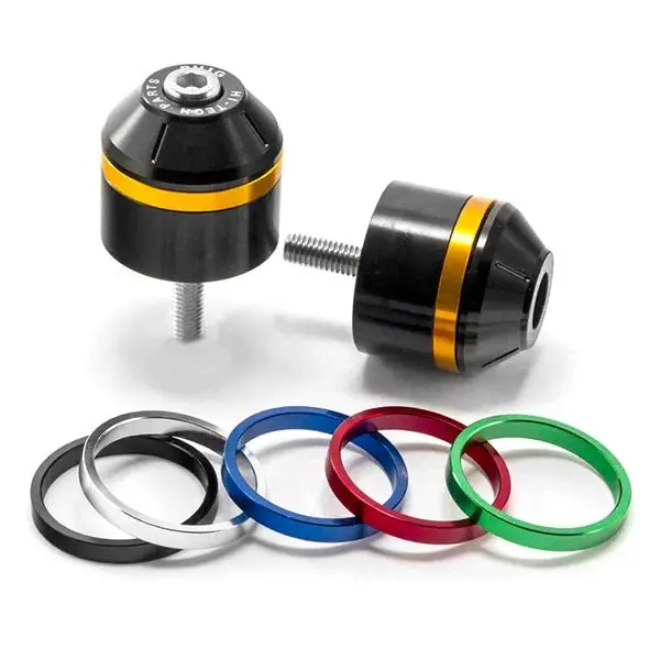 Puig Short Bar End With Rings (Suzuki) Black 1