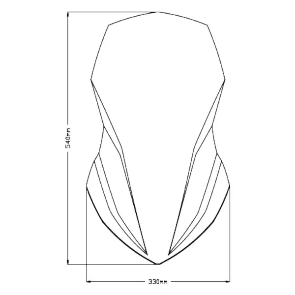 Puig Windshield Touring Screen Hon Dsmk (20752F) 2