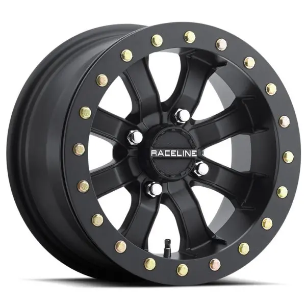 Raceline Wheels 14X7 4/137 A71b-Bk Mamba Block Bk Mat 1