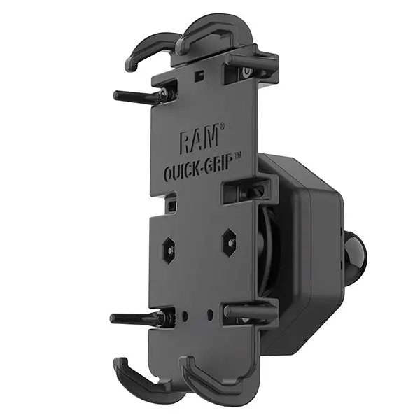 Ram Mounts Ram Quick-Grip Xl Phone Holder With Vibe-Safe Adapter & Ball (Ram-Hol-Pd4-462B) 1