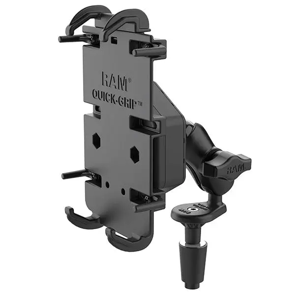 Ram Mounts Ram Quick-Grip Xl Phone Mount With Vibe-Safe & Fork Stem Base (Ram-B-176-A-Pd4-462) 1