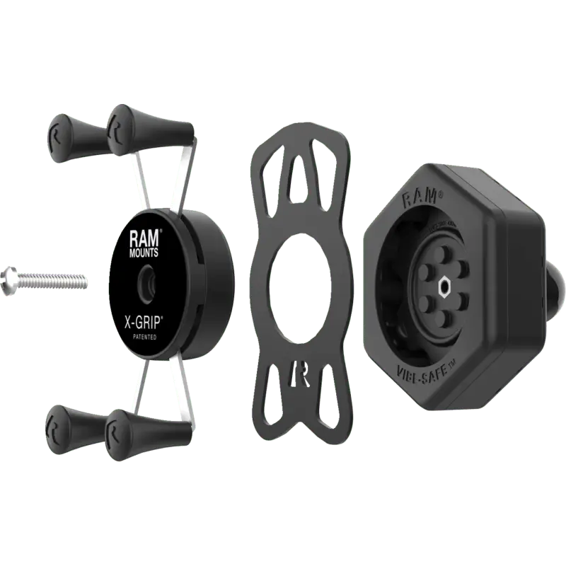 Ram Mounts Ram X-Grip Phone Holder With Ball & Vibe-Safe Adapter (Ram-Hol-Un7b-462) 2