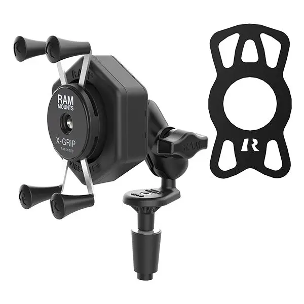 Ram Mounts Ram X-Grip Phone Mount With Vibe-Safe & Fork Stem Base (Ram-B-176-A-Un7-462) 1