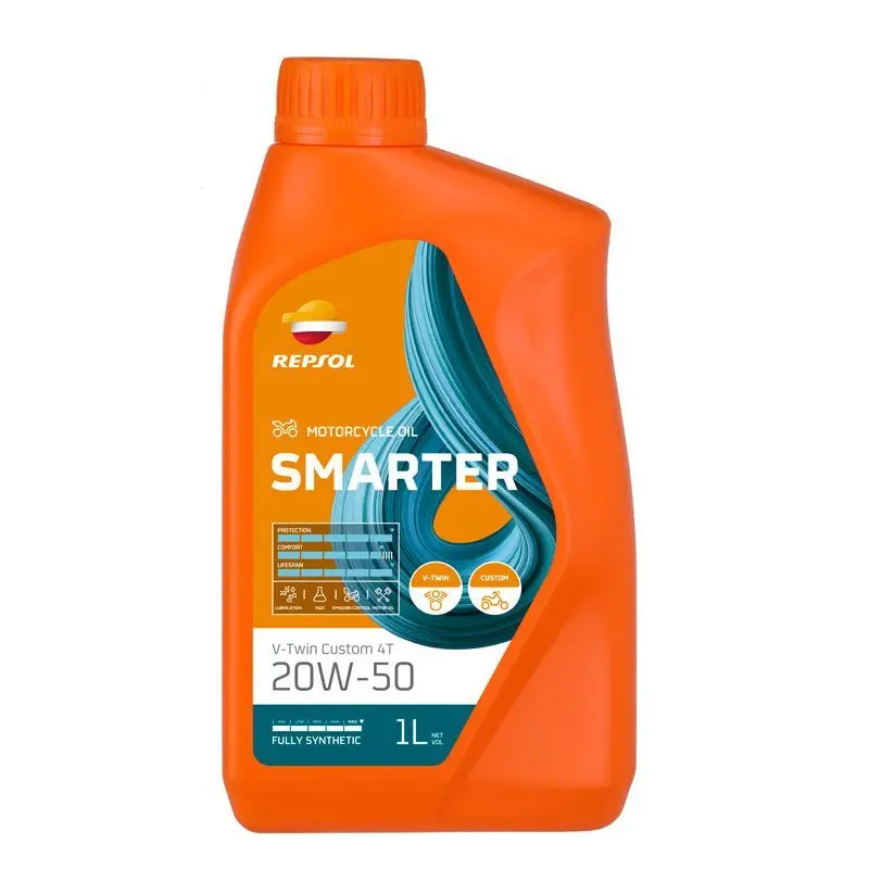Repsol Synthetic 4T Engine Oil Smarter V-Twin Custom 20W50 (1L) 1