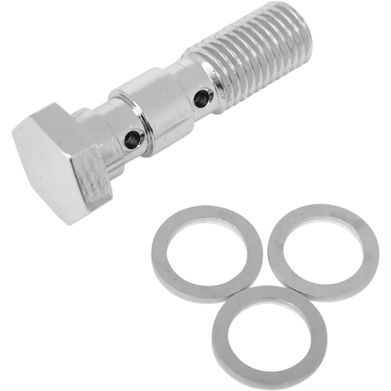 Russell 10X1.25 Double Banjo Bolt Chrome Russel 1