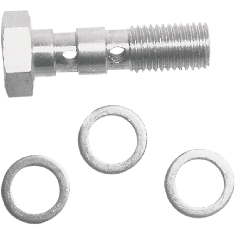 Russell 3/8-24 Double Banjo Bolt Chrome 1