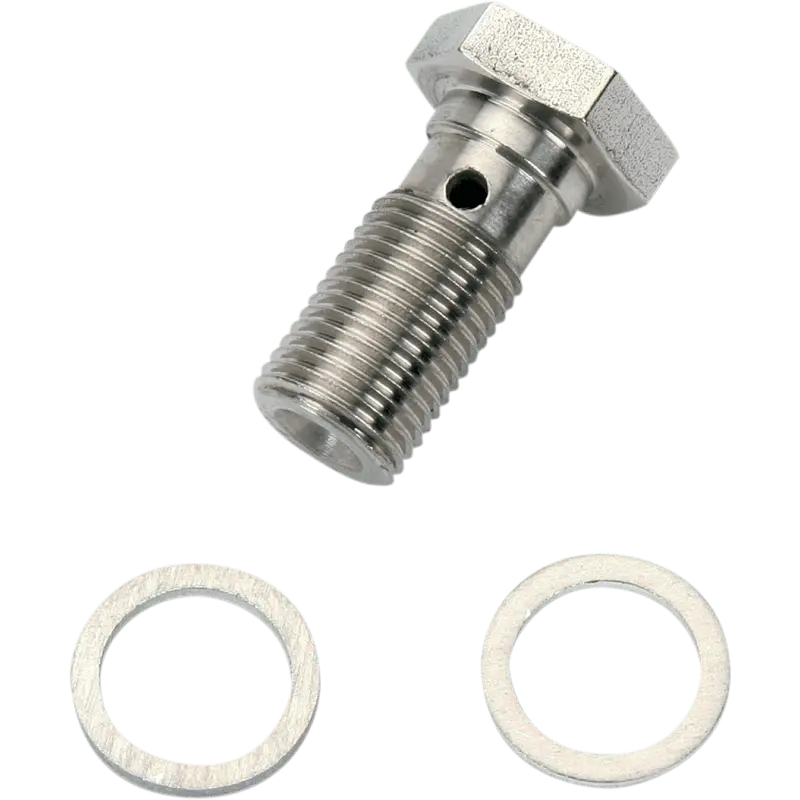 Russell 7/16-24 Single Banjo Bolt Chrome 1