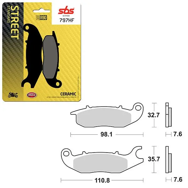 Sbs Atv/Utv Ceramic Brake Pad (6190797108) 1