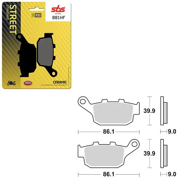 Sbs Atv/Utv Ceramic Brake Pad (6190881108) 1