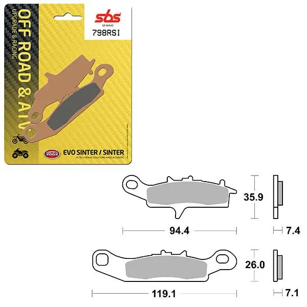Sbs Atv/Utv Evo Sinter Brake Pad (6280798108) 1