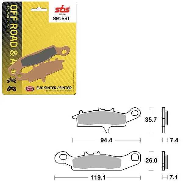 Sbs Atv/Utv Evo Sinter Brake Pad (6280801108) 1
