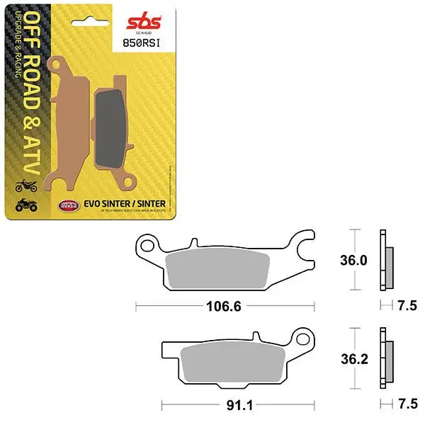 Sbs Atv/Utv Evo Sinter Brake Pad (6280850108) 1