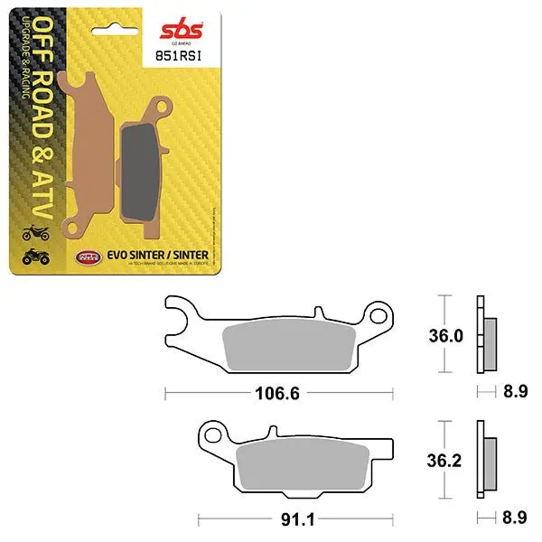 Sbs Atv/Utv Evo Sinter Brake Pad (6280851108) 1