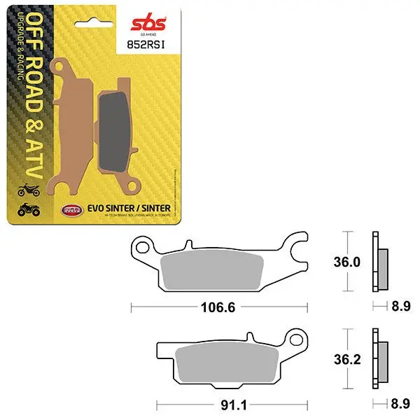 Sbs Atv/Utv Evo Sinter Brake Pad (6280852108) 1