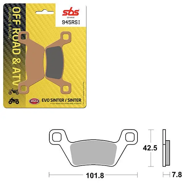 Sbs Atv/Utv Evo Sinter Brake Pad (6280945108) 1