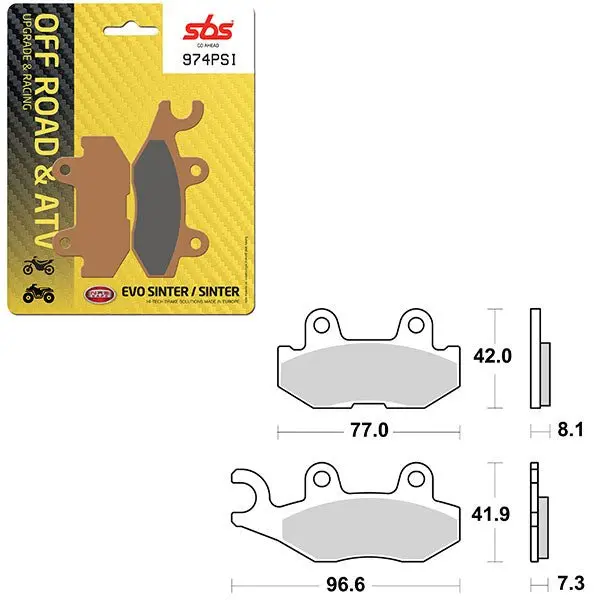 Sbs Atv/Utv Evo Sinter Brake Pad (6450974108) 1