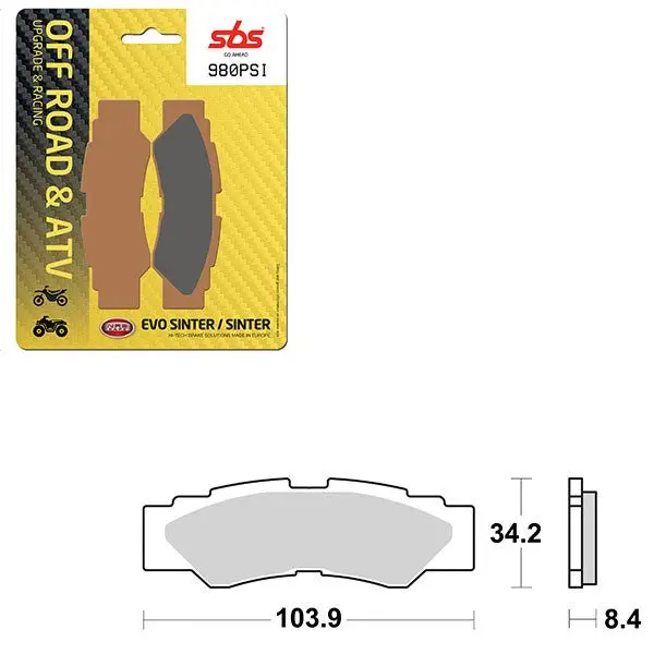 Sbs Atv/Utv Evo Sinter Brake Pad (6450980108) 1