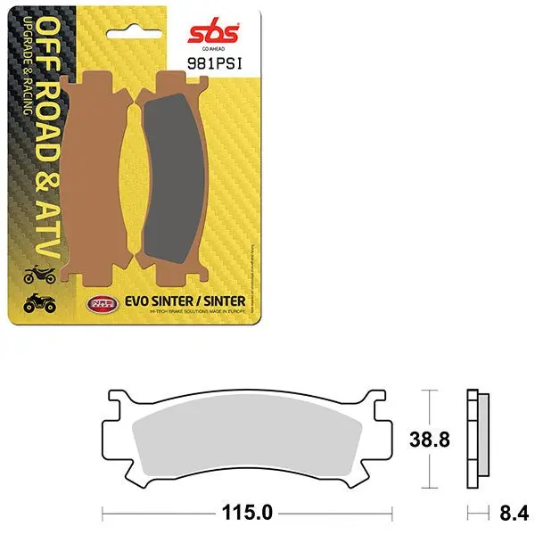 Sbs Atv/Utv Evo Sinter Brake Pad (6450981108) 1