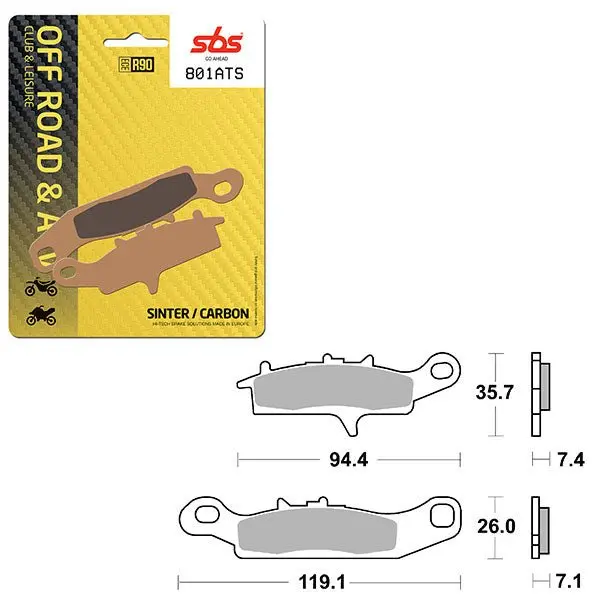 Sbs Atv/Utv Sinter Brake Pad (1646801) 1