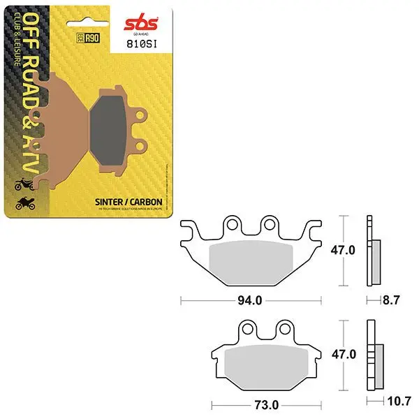 Sbs Atv/Utv Sinter Brake Pad (6240810108) 1