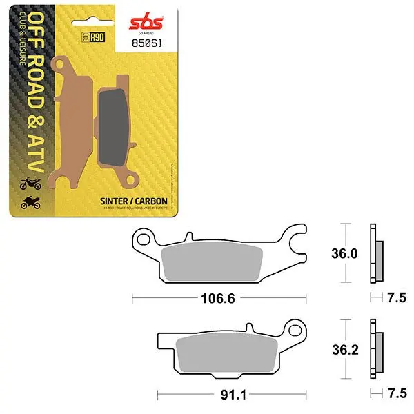 Sbs Atv/Utv Sinter Brake Pad (6240850108) 1