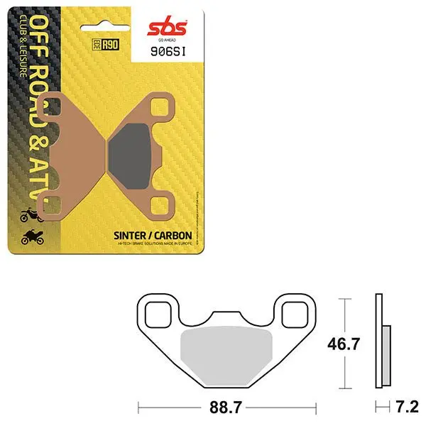 Sbs Atv/Utv Sinter Brake Pad (6240906108) 1