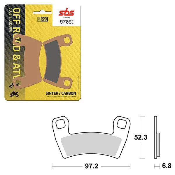 Sbs Atv/Utv Sinter Brake Pad (6240970108) 1