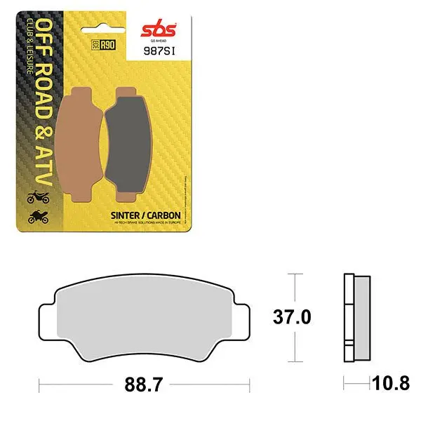 Sbs Atv/Utv Sinter Brake Pad (6240987100) 1