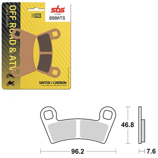Sbs Atv/Utv Sinter Brake Pad (6460898108) 1