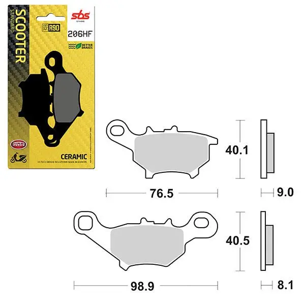 Sbs Ceramic Brake Pad (6190206100) 1