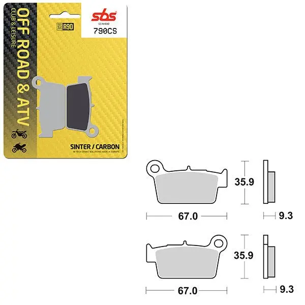 Sbs Club, Trails & Leisure Carbon Brake Pad (6330790108) 1