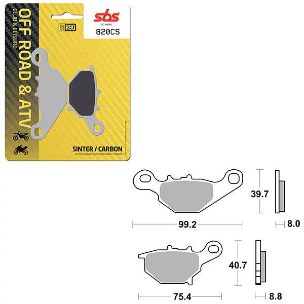 Sbs Club, Trails & Leisure Carbon Brake Pad (6330820108) 1