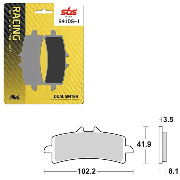 Sbs Ds-1 Dual Sinter Dynamic Racing Concept Front Brake Pad (6370841108) 1