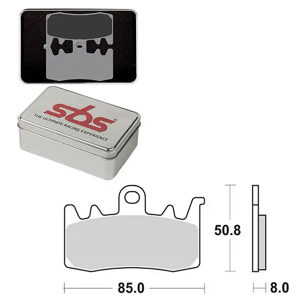 Sbs Ds-1 Dual Sinter Dynamic Racing Concept Front Brake Pad (6370900106) 1