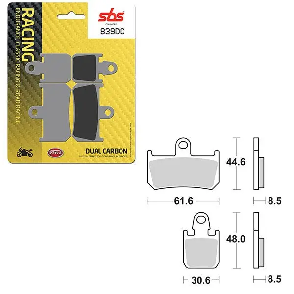 Sbs Dual Carbon Front For Race Use Only Brake Pad (6290839108) 1