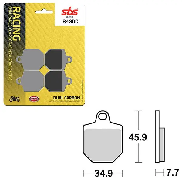 Sbs Dual Carbon Front For Race Use Only Brake Pad (6290843108) 1