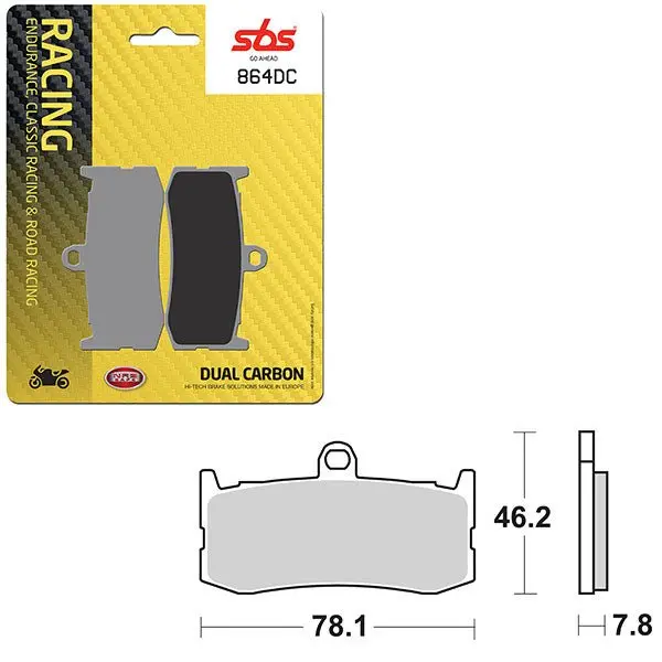 Sbs Dual Carbon Front For Race Use Only Brake Pad (6290864108) 1