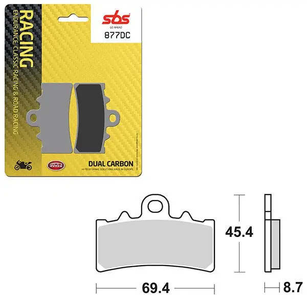 Sbs Dual Carbon Front For Race Use Only Brake Pad (6290877108) 1