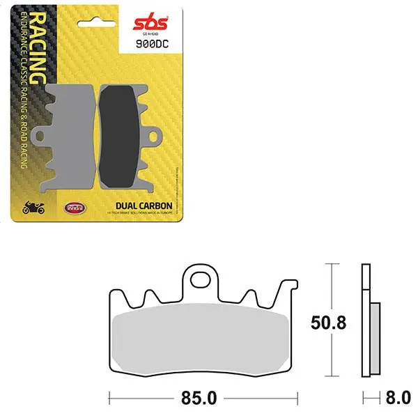 Sbs Dual Carbon Front For Race Use Only Brake Pad (6290900108) 1