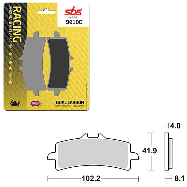 Sbs Dual Carbon Front For Race Use Only Brake Pad (6290901108) 1