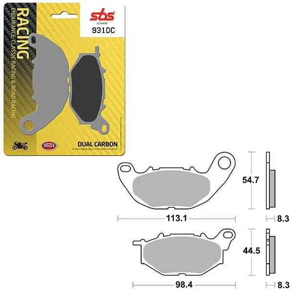 Sbs Dual Carbon Front For Race Use Only Brake Pad (6290931108) 1