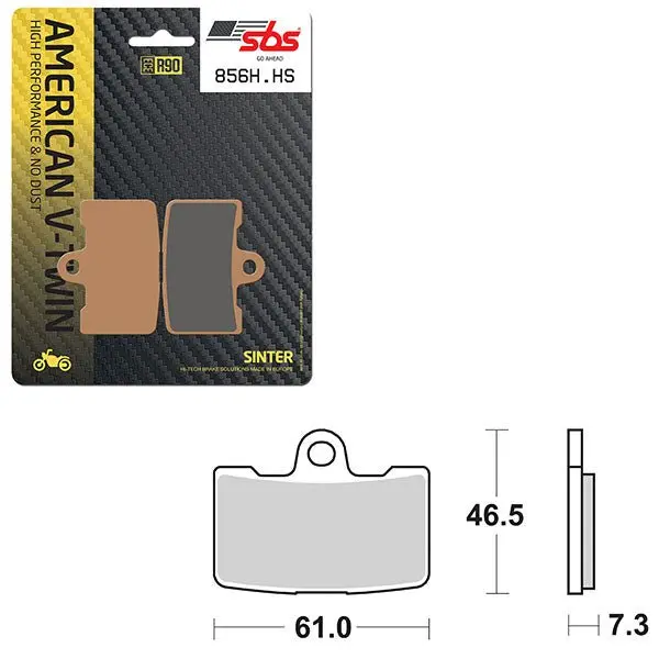 Sbs High Performance & No Dust Sinter Front Brake Pad (1655856) 1