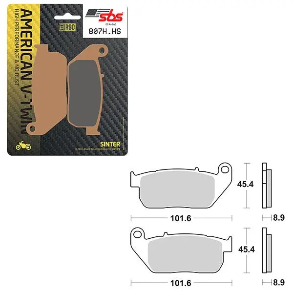 Sbs High Performance & No Dust Sinter Front Brake Pad (6550807108) 1