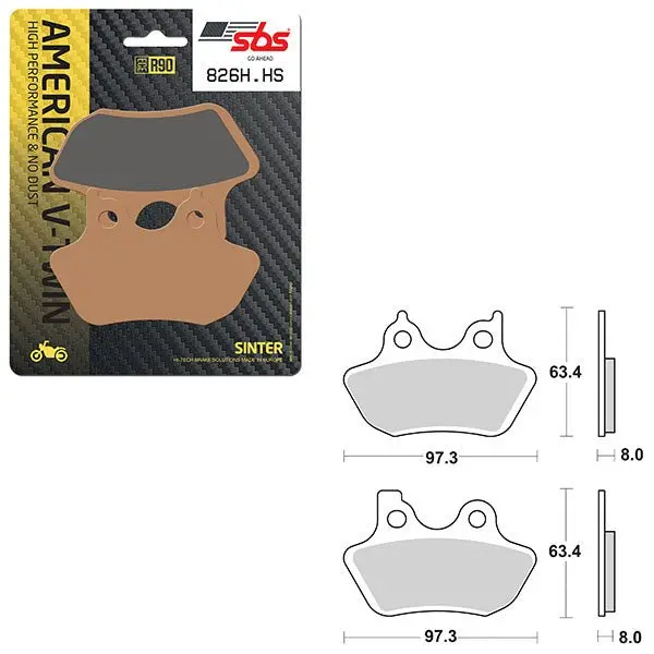 Sbs High Performance & No Dust Sinter Front Brake Pad (6550826108) 1
