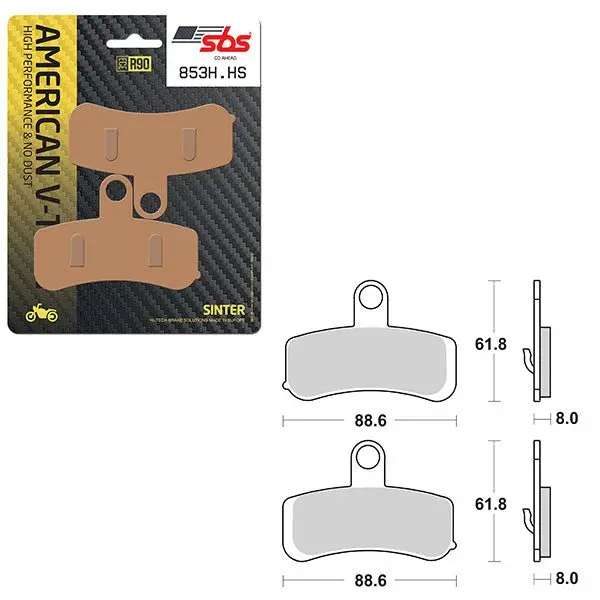 Sbs High Performance & No Dust Sinter Front Brake Pad (6550853108) 1