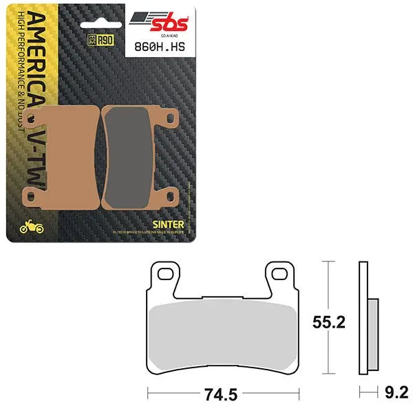 Sbs High Performance & No Dust Sinter Front Brake Pad (6550860108) 1